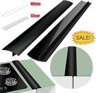 2pcs Silicone Stove Counter Gap Cover Oven Guard Spill Seal Slit Filler Kitchen