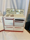 Vintage Wolverine Tin Litho Toy White 3 Pc Kitchen Sink Stove Refrigerator