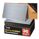 Silver Car Sound Deadening Mat 80 Mil  2mm   3 4 Sqm   Automotive 36 Sqft