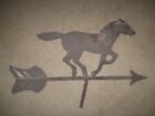 Antique Weathervane Lightning Rod Arrow Running Horse Vintage Cast Aluminum
