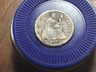 1876 Seated Liberty Dime - Mother - Engraved Late 1800   s - Love Token