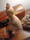 Fine Chinese Warrior Statue  Terracotta   Handsome - Asian Art