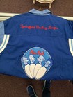 Vintage Simpsons Bowling Shirt Large Blue Homer Pin Pals Embroidered 2002