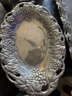 Set Of 3 Arthur Court Grape And Vine 19  13  Aluminum Serving Trays Vtg 1990-95