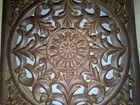 Framed Cast Iron Antique Victorian Style Air Vent Cover  15  