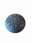 Steel Tongue Drum Black Percussion Instrument With Numbered Notes 6-inch 11 Tone