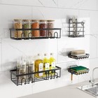 5pcs Shower Shelf Caddy Adhesive Bathroom Organizer Storage Holder Corner Rack