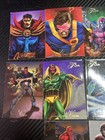 Lot Of 10 Vintage 1994 Marvel Universe Flair Dr  Strange Spiderman Vision