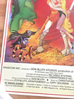 Original Signed 1983 Dragons Lair  27  X40   Movie Poster Size Don Bleuth - Nice
