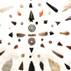 Authentic Arrowheads Ready Made Western Frame C  River  great Basin Mix Of Items