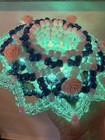 Kandi Cuff Bracelet With Flowers Lights Up  Rave Plur Edm  kandi  rave