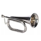 Professional Army Bugle Silver Plated Tunable Mouthpiece Scout Bugles Hard Case