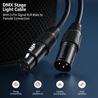 Neewer 10-pack 6 5 Foot Dmx Stage Light Cables Wires With 3-pin Signal Xlr Male