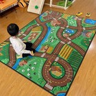 Kids Rug Map Playmat Rugs - 5x7 Ft Kids Carpet 6 8  X 5   rectangular  Farm