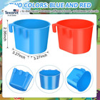 100 Pcs Cage Cups Chicken Feeder Cup 8 Oz Hanging Bird Food Water Bowl Coop Bunn