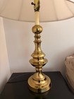 Vintage 30  Heavy Solid Brass Table Lamp Colonial Baluster Style  non-magnetic 