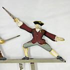 Dueling Swashbucklers Swordsman Balance Sky Hook Metal Porch Lawn Art Vintage