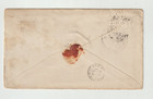 19th Century Mexico Cover To Us   5 Centavos Blue Numeral Double Franking