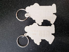 2 Vintage Circus Circus Hotel   Casino Clown Keychain Las Vegas Reno Nevada