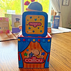 Caillou 2012 Hand Crank Metal Jack In The Box Music Box Musical Toy Pbs 