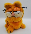 Vintage 1981 Garfield Plush Stuffed Cat Sitting Dakin 7  Fat Cat