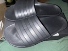 Adidas Adilette Cloudfoam Aqua Slides Mens 11 Triple Core Black  f35550  Shower