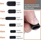  101 Pcs  Carburetor   Vacuum Rubber Cap Plug Assortment Kit Intake Vacuum Lines