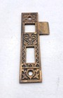 Antique Door Strike Plate  Mortise  Victorian  Art Deco  Brass Door Hardware