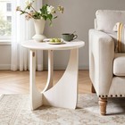 100  Solid Wood Side Table Natural Wooden End Table For Living Room White
