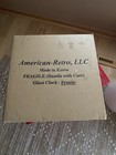 Vintage  Frostie Double Bubble Clock In Original Box New Old Stock Never Used