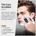 Face Scrubber silicone Scrubber For Men Women third Large  Black
