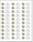150 Dinosaur Umbrella Beach Mailing Return Address Labels Personalized
