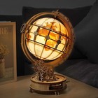 Rokr Led Luminous Globe 3d Wooden Puzzle Diy Building Model Kids Teen Xmas Gifts