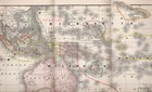 Australasia Polynesia Micronesia Map Pacific Islands 11x15 Antique Atlas Map