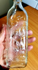 Vintage Hazel Atlas 8oz Glass  Bottle Embossed Bunny Rabbit Nos 1950s