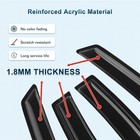 Tape-on Window Visors For 2007-2012 Nissan Sentra Sun Rain Guards No Drill