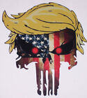 American Flag Trump Skull Decal Sticker Great For Cup Laptop Car Truck Window