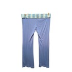 Rare Vtg Victoria s Secret Pink Foldover Yoga Waistband Pajama Lounge Pants Xs