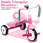 Liberry Toddler Tricycle For 2 3 4 Years Old Girls 3 Wheel Bike  Large  Pink