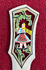 1960s Romania Letter Opener Romanian Hand Carved And Painted Wooden Vtg Folk Art