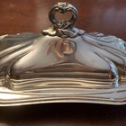 Vintage F B Rogers Silver Co Butter Dish With Lid Silver Plated