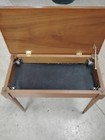 Vintage Organ Bench  Measures 25in W X 22in T X 13in D 