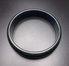 Vtg Blue Moon Bakelite Bangle Bracelet Swirl Mcm 20g 8 