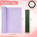 27 Pcs Crepe Paper Flower Kit - 6 Rolls Crepe Paper Sheets With Flor   