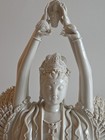 20  Old Yuan Dehua Porcelain 1000 Arms Avalokiteshvara Goddess Kwan-yin Statue 