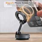 360   Vacuum Magnetic Phone Holder - Suction Cup Car Mount W  Foldable Stand Us