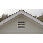 Gable Vent Automatic Shutter Louver Square White Aluminum 19 25 In  X 19 25 In a