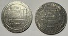 2 Vintage  1 Gaming Tokens - 2 Frontier Tokens 1984 1979  Las Vegas   10