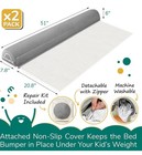 Lumara Inflatable Bed Rail For Toddlers 2 Pack -portable travel Bed Bumpers  New