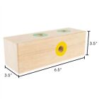 Baby Toddler Wooden Block Toy Colorful Holes Screws Builds Coordination